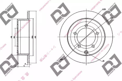 Тормозной диск DJ PARTS BD1388